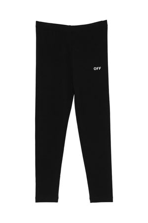 pantalone in cotone nero OFF WHITE KIDS | OGCD001F25JER0011001